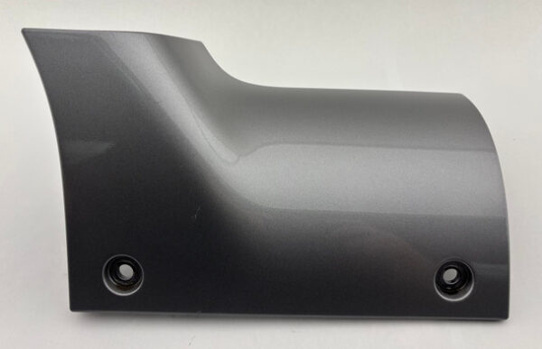 IMG_6849__24774 2018-2025 Jeep Wrangler JL Passenger Side Fender Wiper Cowl End Plate Trim Panel / Billet Silver Metallic JL012