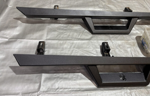 IMG_7408__35595 2020-2024 Jeep Gladiator JT Black Widow Aftermarket Side Steps / Rock Rails / Pair / USED / JT003