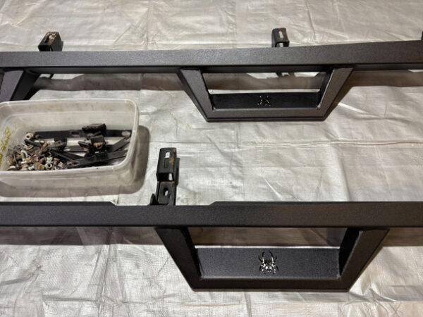 IMG_7410__57664 2020-2024 Jeep Gladiator JT Black Widow Aftermarket Side Steps / Rock Rails / Pair / USED / JT003