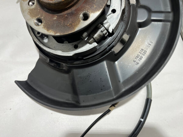 IMG_8426__81358 2008-2013 BMW 135i Passenger Rear Knee Spindle Wheel Hub & Control Arms / 70K B1013