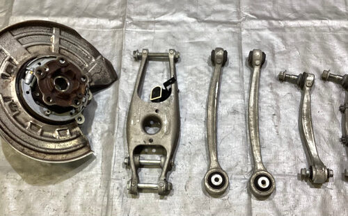 2015-2020 F80 F82 F87 BMW M2 M3 M4 Driver Rear Knee Spindle Hub w/ Control Arms / 34K